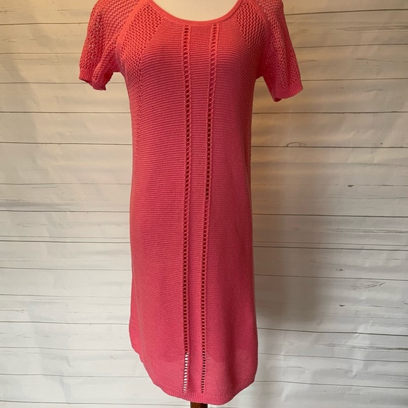 Trina by Trina Turk Pink/Coral Knit Dress size S - Picture 1 of 3